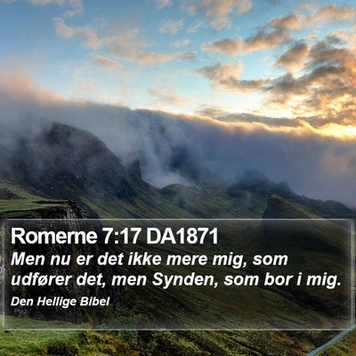 Romerne 7:17 DA1871 Bible Verse Image