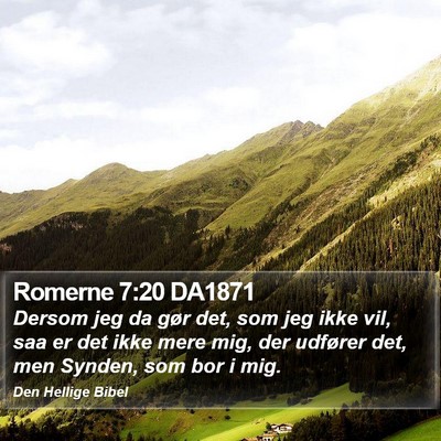 Romerne 7:20 DA1871 Bible Verse Image