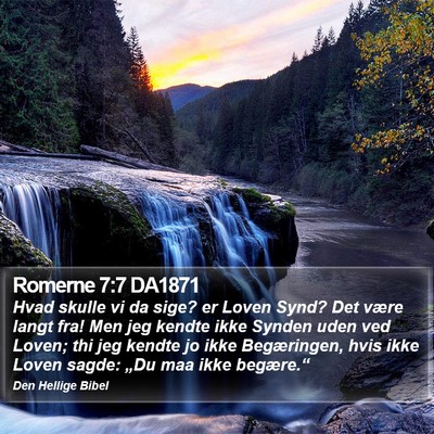 Romerne 7:7 DA1871 Bible Verse Image