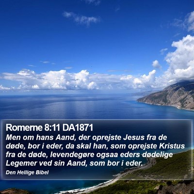 Romerne 8:11 DA1871 Bible Verse Image