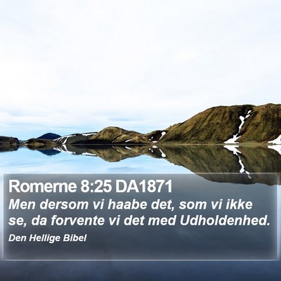 Romerne 8:25 DA1871 Bible Verse Image