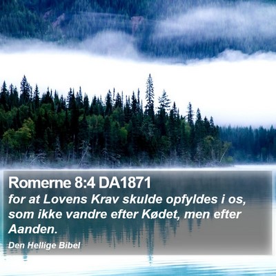 Romerne 8:4 DA1871 Bible Verse Image