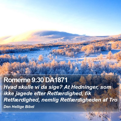Romerne 9:30 DA1871 Bible Verse Image