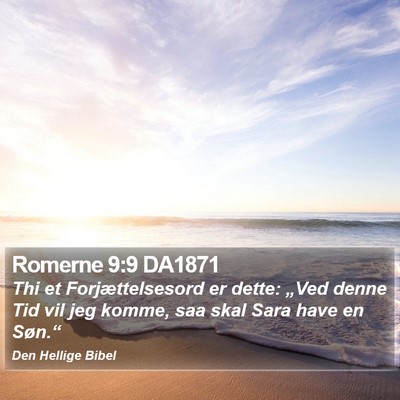 Romerne 9:9 DA1871 Bible Verse Image