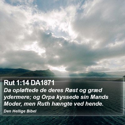 Rut 1:14 DA1871 Bible Verse Image