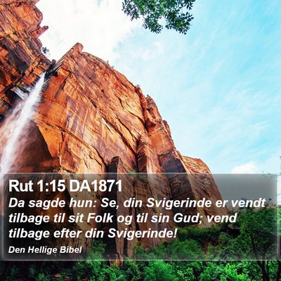 Rut 1:15 DA1871 Bible Verse Image