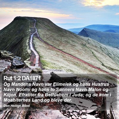 Rut 1:2 DA1871 Bible Verse Image