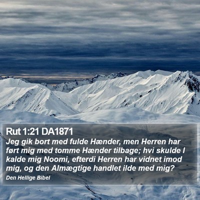 Rut 1:21 DA1871 Bible Verse Image