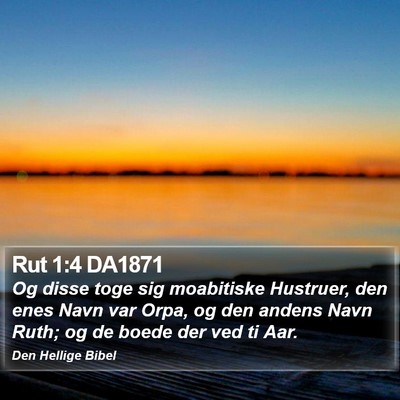 Rut 1:4 DA1871 Bible Verse Image