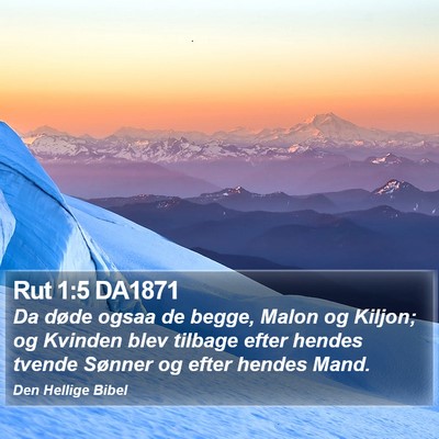 Rut 1:5 DA1871 Bible Verse Image