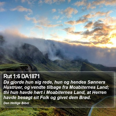 Rut 1:6 DA1871 Bible Verse Image