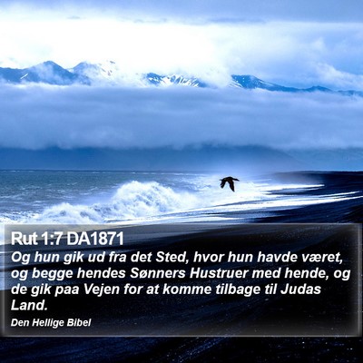 Rut 1:7 DA1871 Bible Verse Image