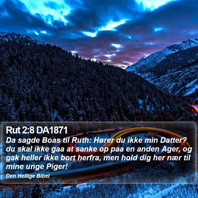 Rut 2:8 DA1871 Bible Verse Image