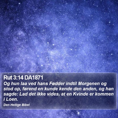 Rut 3:14 DA1871 Bible Verse Image