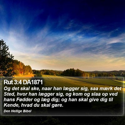 Rut 3:4 DA1871 Bible Verse Image