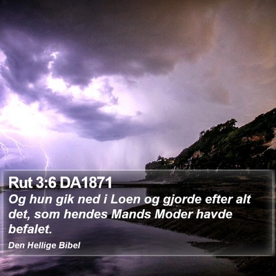 Rut 3:6 DA1871 Bible Verse Image