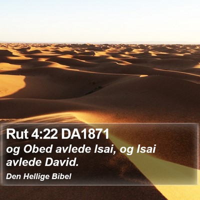Rut 4:22 DA1871 Bible Verse Image
