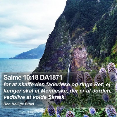 Salme 10:18 DA1871 Bible Verse Image