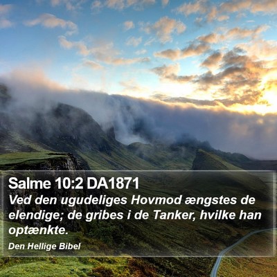 Salme 10:2 DA1871 Bible Verse Image