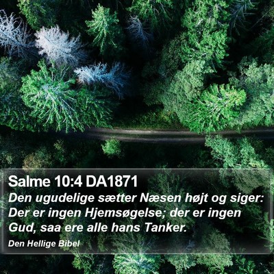 Salme 10:4 DA1871 Bible Verse Image