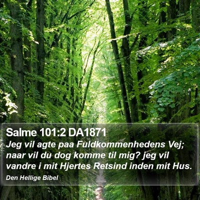 Salme 101:2 DA1871 Bible Verse Image
