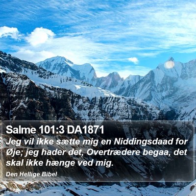 Salme 101:3 DA1871 Bible Verse Image