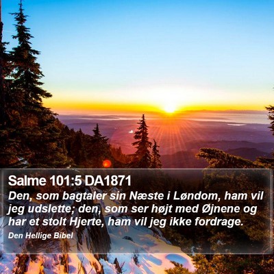 Salme 101:5 DA1871 Bible Verse Image