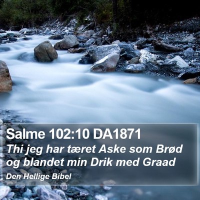 Salme 102:10 DA1871 Bible Verse Image