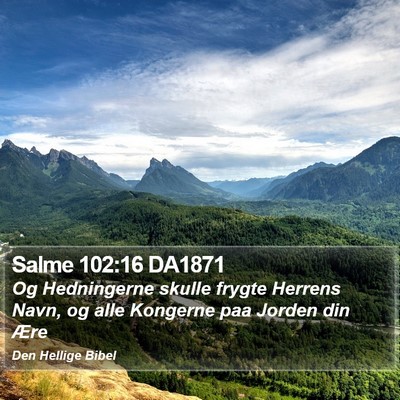 Salme 102:16 DA1871 Bible Verse Image
