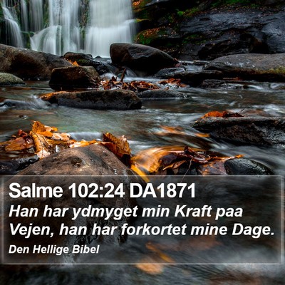 Salme 102:24 DA1871 Bible Verse Image
