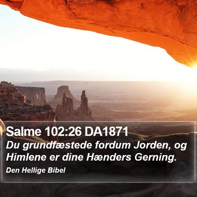 Salme 102:26 DA1871 Bible Verse Image