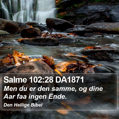 Salme 102:28 DA1871 Bible Verse Image