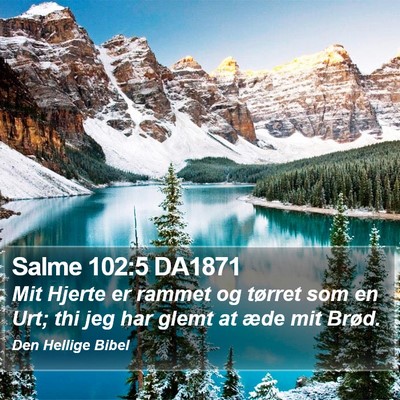 Salme 102:5 DA1871 Bible Verse Image