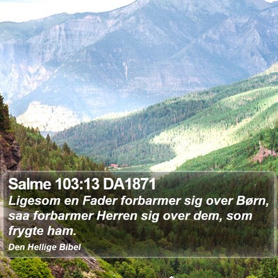 Salme 103:13 DA1871 Bible Verse Image