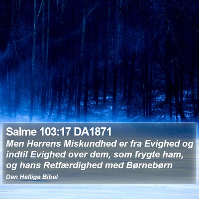 Salme 103:17 DA1871 Bible Verse Image
