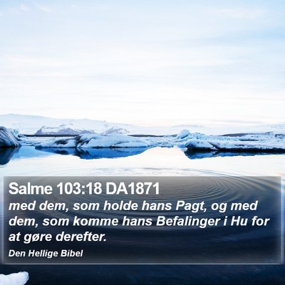 Salme 103:18 DA1871 Bible Verse Image