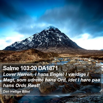 Salme 103:20 DA1871 Bible Verse Image