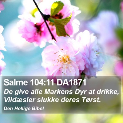 Salme 104:11 DA1871 Bible Verse Image