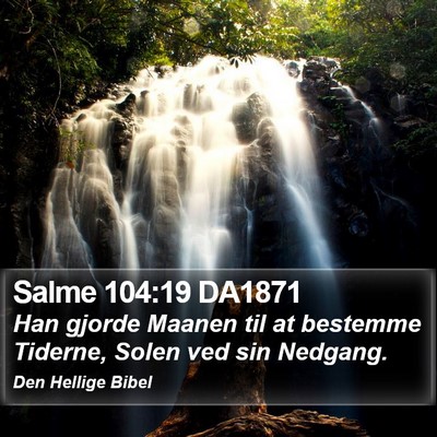 Salme 104:19 DA1871 Bible Verse Image