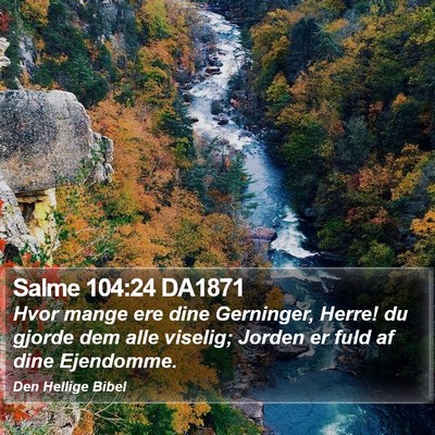 Salme 104:24 DA1871 Bible Verse Image