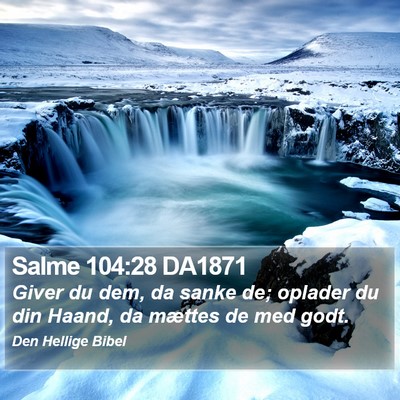 Salme 104:28 DA1871 Bible Verse Image