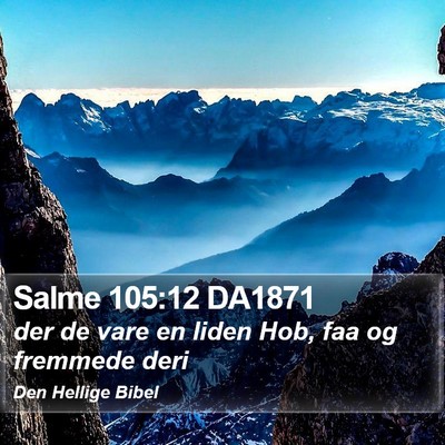 Salme 105:12 DA1871 Bible Verse Image