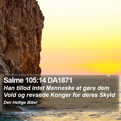 Salme 105:14 DA1871 Bible Verse Image
