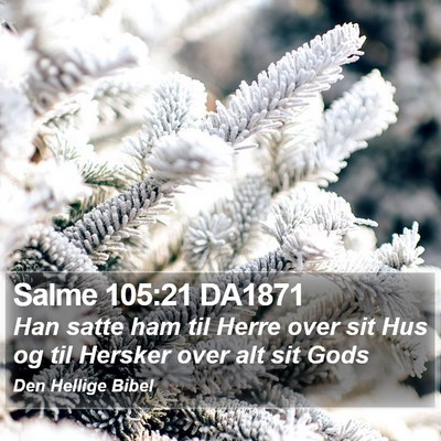 Salme 105:21 DA1871 Bible Verse Image