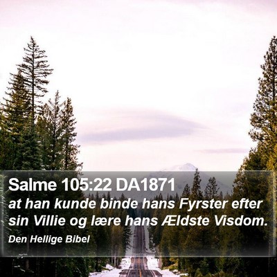 Salme 105:22 DA1871 Bible Verse Image