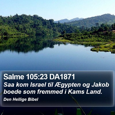 Salme 105:23 DA1871 Bible Verse Image