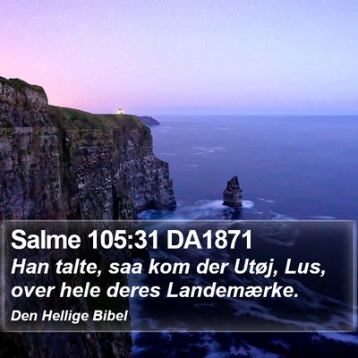 Salme 105:31 DA1871 Bible Verse Image