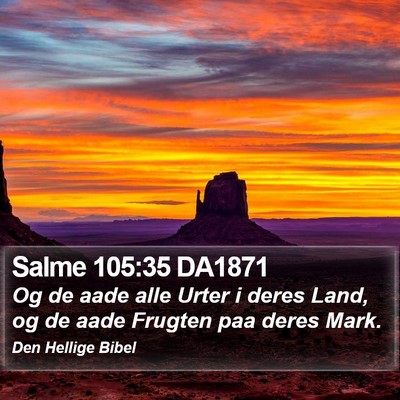 Salme 105:35 DA1871 Bible Verse Image