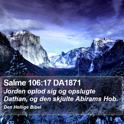 Salme 106:17 DA1871 Bible Verse Image