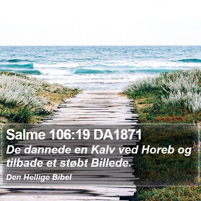 Salme 106:19 DA1871 Bible Verse Image